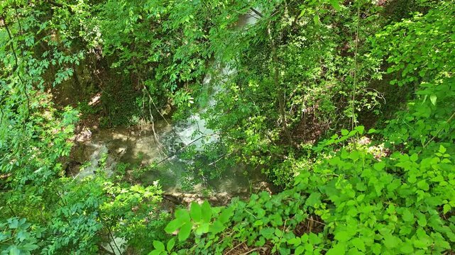 Bachkovo waterfalls cascade in Rhodopes Mountain, Plovdiv region, Bulgaria