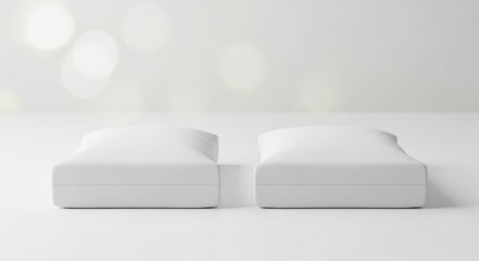 Two Blank Product Packaging Mockups Against a Soft White Background