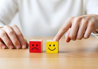 customer experience rating cubes service evaluation

