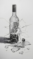 medicine vials and syringe