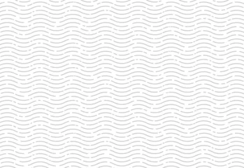 Fotobehang Golven Vector pattern. Modern stylish texture. Repeating curve wave lines. Monochrome on white background. Trendy graphic design.   © ctrlaplus