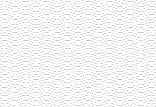 Vector pattern. Modern stylish texture. Repeating curve wave lines. Monochrome on white background. Trendy graphic design.	