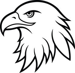 eagle head vector illustration