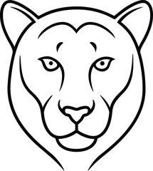 vector illustration of a cartoon tiger