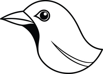 cartoon bird with a smile