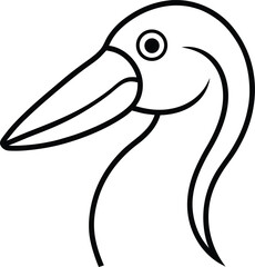 vector illustration of cartoon bird