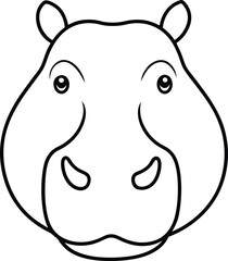 head of a rhinoceros
