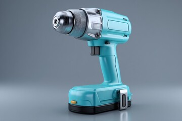 3D rendering of a cordless impact wrench, designed for maximum power and ease of operation.