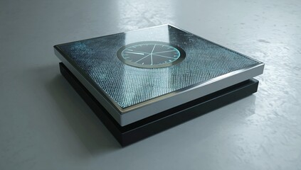 3D digital floor scale icon designed for accurate weight measurement with a compact look.