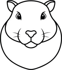 vector illustration of a cartoon tiger