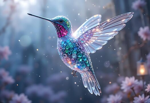hummingbird on a branch
