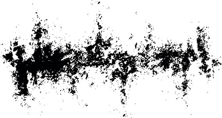 Abstract black ink splatter texture background design element