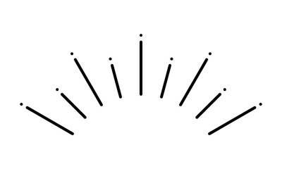 シンプルな気付き線・アクセント