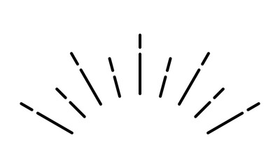 シンプルな気付き線・アクセント