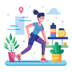 Flat illustration workout