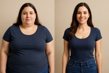 Transformation journey reveals significant weight loss success with noticeable changes in appearance