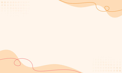 simple pastel orange cream vector background