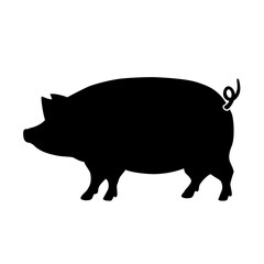 豚シルエット