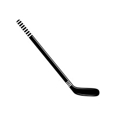 Ice hockey icon vector. Stick and puck illustration sign. hockey symbol or logo.