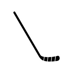Ice hockey icon vector. Stick and puck illustration sign. hockey symbol or logo.