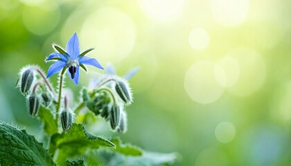 Borage flower background