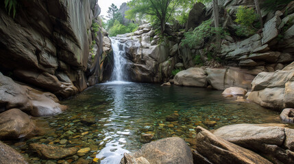 Fototapeta premium waterfall in the forest