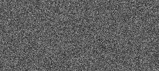 TV noise dot grain background with static screen television effect, vector stipple texture. TV noise grain background with dark black and white dots pattern, video signal pixels and sand particles