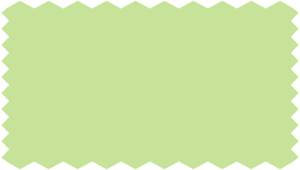 Zigzag wavy edge label sticker
