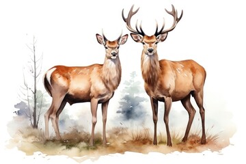 Fototapeta premium Wildlife animal mammal deer.