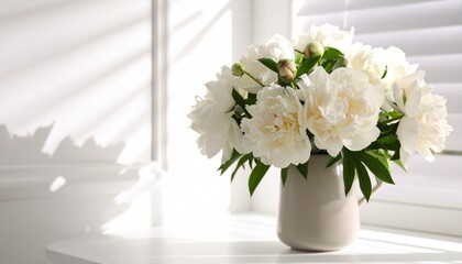 Fototapeta premium Décorez avec de belles pivoines