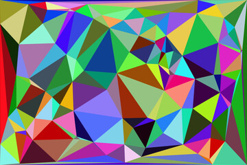 Abstract multicolor triangle background. Polygonal vector design in illustrator. Polygonal color background. Colorful polygonal background. colorful mosaic geometric background design with triangles