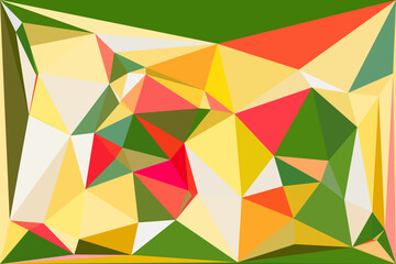 Abstract multicolor triangle background. Polygonal vector design in illustrator. Polygonal color background. Colorful polygonal background. colorful mosaic geometric background design with triangles