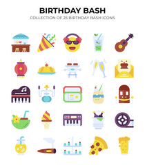 Birthday Bash. Collection of 25 Birthday Party Icons