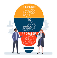 CTP - Capable to Promise acronym. business concept background. vector illustration concept with keywords and icons. lettering illustration with icons for web banner, flyer, landing