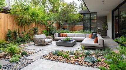 Modern patio outdoor design