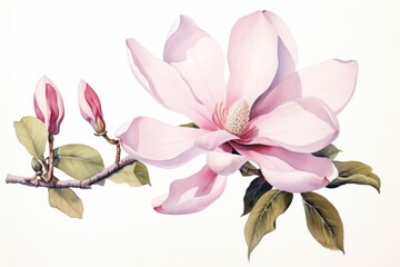 Fototapeta premium Magnolia blossom flower petal.