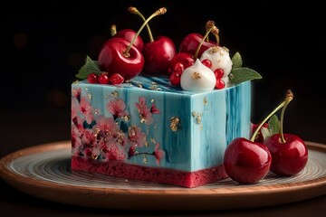 cherries in a basket