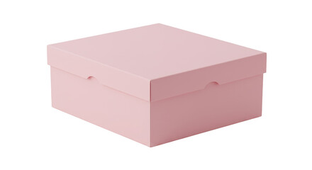 Pastel Pink Square Gift Box Mockup