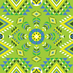 Geometric ethnic oriental pattern traditional design for background, wallpaper, wrapping, fabric, textile fashion wearing, Vector Geometric pattern illustration embroidery style. Geometric background.