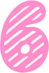 Striped Doodle Number 6
