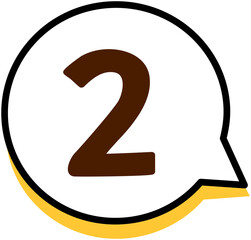 Speech Bubble Number 2 
