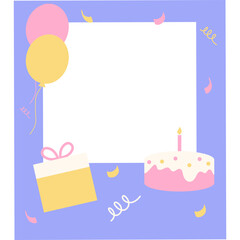 Cute Birthday Frame