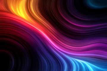 Abstract swirling colorful waves