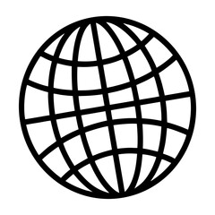 world icon line art picture