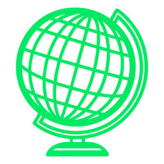 world icon line art picture