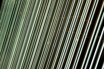 Obraz premium parallel diagonal straight neon lights