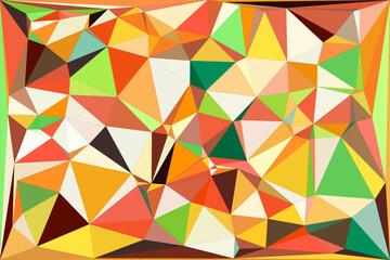 Abstract multicolor triangle background. Polygonal vector design in illustrator. Polygonal color background. Colorful polygonal background. colorful mosaic geometric background design with triangles