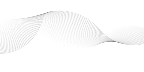 Abstract wave element for design. Digital frequency track equalizer. Stylized line art background. Vector illustration. Wave with lines created using blend tool.