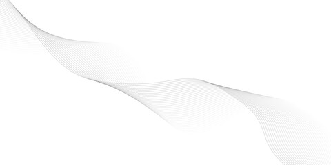 Abstract wave element for design. Digital frequency track equalizer. Stylized line art background. Vector illustration. Wave with lines created using blend tool.