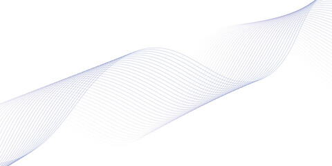 Abstract line wave background. Technology abstract lines on white background. Undulate Grey Wave Swirl, frequency sound wave, twisted curve lines with blend effect.